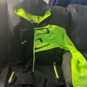 Kids Neon Green and Black Jacket